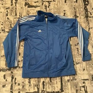 Blue adidas zip up sweater